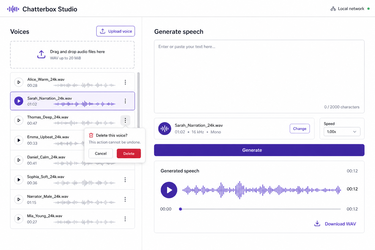 Approved Chatterbox Studio concept